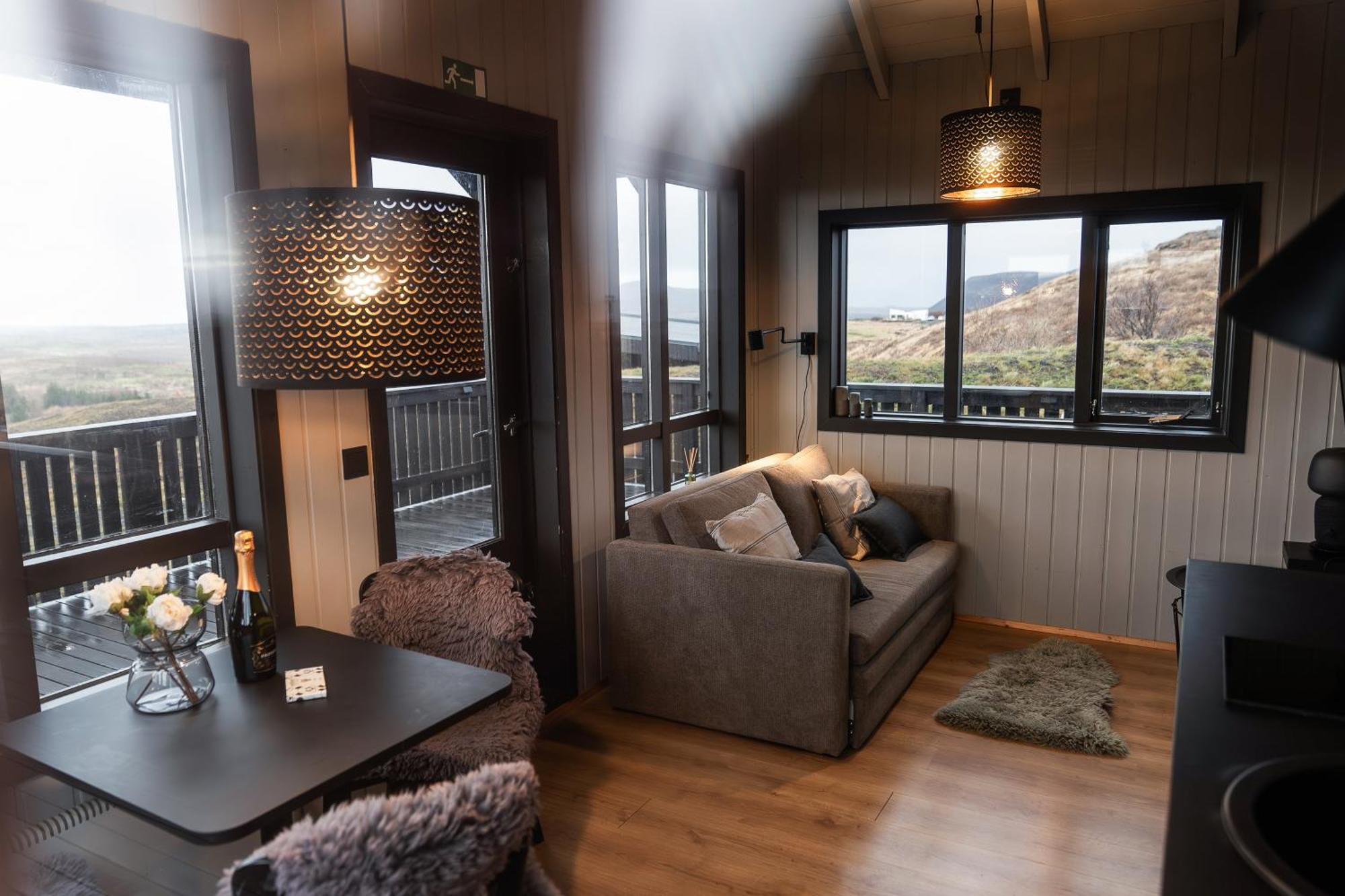 Cozy Cabin Near Golden Circle With Panoramic Views Mosfellsbaer Kültér fotó